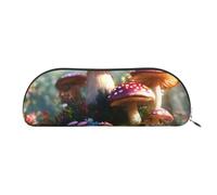 Rich&Rabbit Wild Mushroom Print Versatile Zipper Pouches Cosmetics Tiny Accessories Small Parts Storage Bags, Silver, One Size