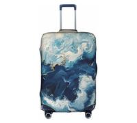 Rich&Rabbit WITHIN THE TIDES Print Suitcase Cover Washable Travel Luggage Protector Cover Baggage Decoraitve Cover (18-32in), White, L