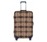 Rich&Rabbit Wood Grain Print Washable Travel Luggage Protector Cover (18-32 inch), white, S