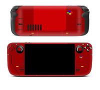 Rich Red Steam Deck - Vibrant Red Protective Vinyl Decal For Handheld Gaming Consoles red-0053