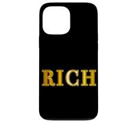 RICH/Rich "Rich Man" Gorgeous Celebrity Character [Strange Design Shop] Funny Design Case for iPhone 13 Pro Max