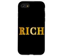 RICH/Rich "Rich Man" Gorgeous Celebrity Character [Strange Design Shop] Funny Design Case for iPhone SE (2020) / 7/8