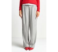 Rich & Royal Cargo Pants With Pleat Pebble Grey size 42 | Cargo pants Outlet | Women | White 42