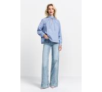 Rich & Royal Cotton Stripe Blouse Skyway Blue size 34 | Blouses Outlet | Women | Blue 34