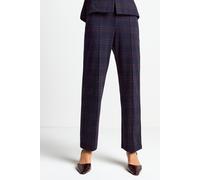 Rich & Royal Jacquard Suit Pants Midnight Blue size XS | Straight Pants Outlet | Women | Blue XS