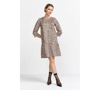 Rich & Royal Printed Scuba Mini Dress Recycled Caffee Latte size 38 | Mini Dresses Outlet | Women 38