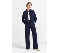 Rich & Royal Scuba Jacket Denim Look Midnight Blue size XL | Cropped Jackets Outlet | Women | Blue XL