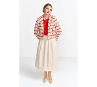 Rich & Royal Short Checked Boucle Jacket Sunset Red size 38 | Blazers Outlet | Women | Yellow 38