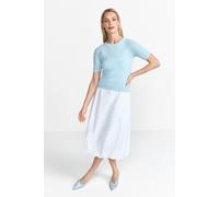 Rich & Royal Structured Towelling Short Sleeve Clear Sky size S | Sweaters Outlet | Women S