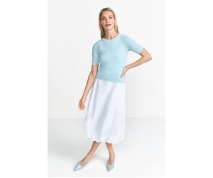 Rich & Royal Structured Towelling Short Sleeve Clear Sky size XS | Sweaters Outlet | Women XS
