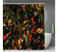Rich Texture Pattern Bathroom Decorative Thick Shower Curtain with Hook Decoration 300g Luxury Weighted Polyester Cloth Bath Curtain,A Classic Waterproof Curtain Made of Washable Material,70.8x70.8inc