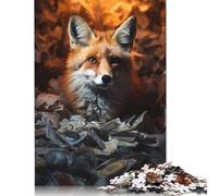 Rich Wealthy Money Fox 500-teiliges Puzzle für Erwachsene - Unmögliches Puzzle - Puzzles, Gehirn-Herausforderungs-Puzzle für Kinder, 500 Teile (52 x 38 cm)