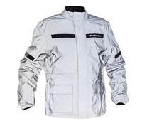 Richa 2RFL4900-XL Rain Flare Reflective Motorcycle Over Jacket XL Reflective White