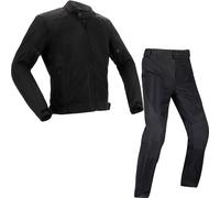 Richa Airsummer Motorcycle Jacket & Trousers Black Kit Two-Piece Textile Vented