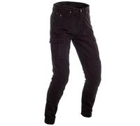 RICHA APACHE BLACK STRETCH DENIM ARMOURED MOTORCYCLE MOTORBIKE BIKE JEANS SHORT