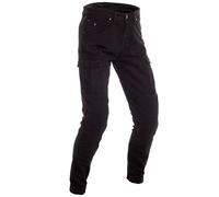 RICHA APACHE BLACK STRETCH DENIM ARMOURED MOTORCYCLE MOTORBIKE BIKE JEANS SHORT