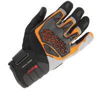 Richa Bogota Motorbike Motorcycle Textile Gloves - Black / Orange