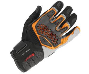 Richa Bogota Motorbike Motorcycle Textile Gloves - Black / Orange