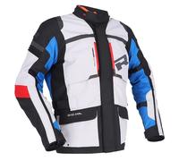 RICHA BRUTUS GTX GREY BLUE RED WATERPROOF GORETEX MOTORCYCLE TOURING JACKET