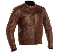 Richa Leather Motorcycle Jacket Daytona 2 Motorbike Armour Thermal Protection 48 Brown