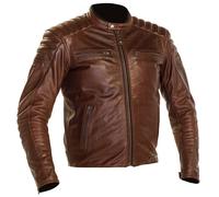 Richa Daytona 2 Leather Motorcycle Motorbike Jacket Retro Classic Brown