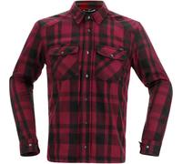 Richa Forest Summer Motorcycle Motorbike Protective Overshirt Black / Burgundy