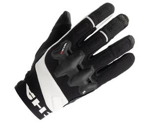 Richa Gloves Jetstream Short Cuff Textile Motorcycle Glove Black White