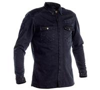 RICHA HAMADA NAVY BLUE PROTECTIVE ARMOURED MOTORCYCLE MOTORBIKE RIDING SHIRT TOP