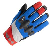 Richa Jetstream Textile Motorcycle Motorbike Gloves - Blue / Red
