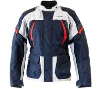 Richa Ladies Phantom 3 Motorcycle Motorbike Textile Jacket - Navy / Grey / Red