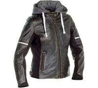 Richa Toulon 2 Ladies Leather Motorcycle Jacket - Anthracite/Brown