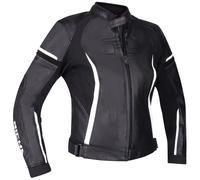 Richa Ladies Womens Laura Leather Jacket Motorbike Motorcycle D3O Black White