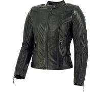 Richa Ladies Womens Lausanne Leather Motorcycle Motorbike Classic Jacket Black