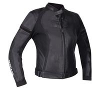 RICHA LAURA BLACK SPORTY LEATHER TEXTILE MIX MOTORCYCLE MOTORBIKE BIKER JACKET