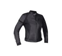 RICHA LAURA BLACK SPORTY LEATHER TEXTILE MIX MOTORCYCLE MOTORBIKE BIKER JACKET