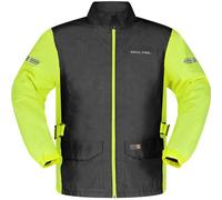 Richa Monsoon Waterproof Windproof Rain Wear Over Jacket (UK, Alpha, L, Regular, Regular, Black/Fluo)