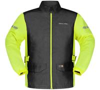 Richa Monsoon Rain Waterproof Motorcycle Motorbike Jacket - Black / Fluo Yellow