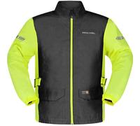 Richa Monsoon Waterproof Windproof Rain Wear Over Jacket (UK, Alpha, 4XL, Regular, Regular, Black/Fluo)