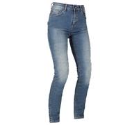 RICHA ORIGINAL 2 LADY SLIM SHORT LEG WASHED BLUE SINGLE LAYER MOTORCYCLE JEANS