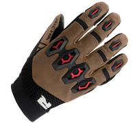 Richa R-MX Hot Weather Mens Short Vented Motorcycle Motorbike Gloves Brown Red