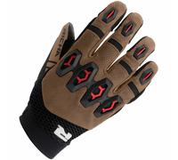 Richa R-MX Motorcycle Motorbike Summer Mesh Gloves - Brown / Red