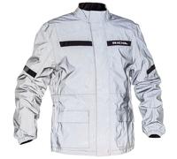 Richa 2RFL4900-XL Rain Flare Reflective Motorcycle Over Jacket XL Reflective White