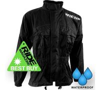 Richa Motorcycle Rain Jacket Rain Warrior – 100% Waterproof – Black