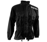 Richa Black Warrior Motorcycle Rain Jacket
