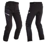 RICHA SOFTSHELL WP BLACK WATERPROOF MOTORCYCLE MOTORBIKE BIKE TROUSERS REG