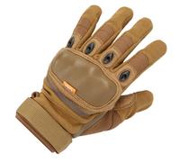 Richa Squadron Military Short Cuff Leather & Textile Motorcycle Glove Camel D3O®