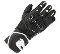 Richa Stradale Long Moto Motorcycle Motorbike Leather Gloves Black / White