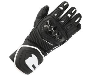 Richa Stradale Long Moto Motorcycle Motorbike Leather Gloves Black / White