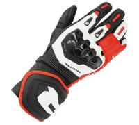 Richa Stradale Long Motorcycle Motorbike Leather Gloves Black / White / Red