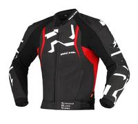 Richa Stradale Moto Motorcycle Motorbike Leather Jacket Black / Red